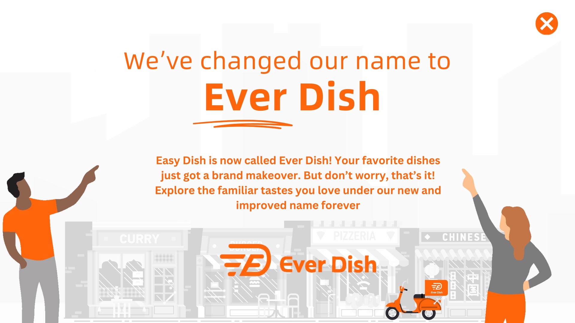 We've changed our name to Ever Dish